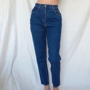 Freeworld Vintage High Rise Dark Wash Mom Jeans